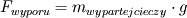 F_{wyporu} = m_{wypartej cieczy}\cdot g